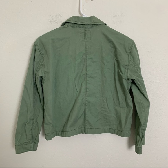 Oshkosh Girls Size 14 Button Front Shirt Shacket Jacket Embroidered Butterfly - Picture 9 of 12